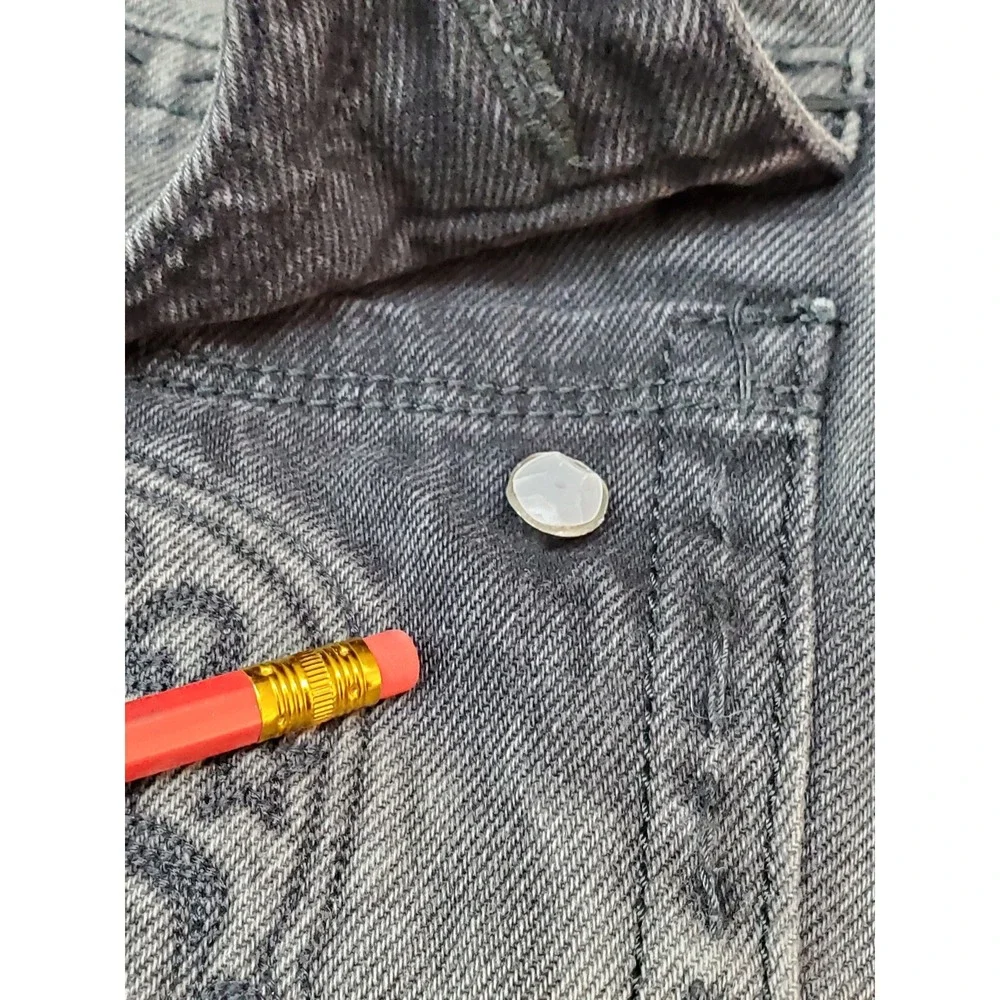 Laguna Beach Jeans Co Men Jeans 32X32 Gray Denim Y2K Embroidered Skull 30